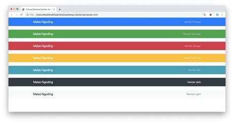 Tutorial Bootstrap 4 27 Navbar Bootstrap 4 Malas Ngoding