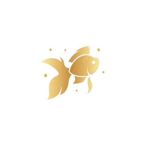 Premium Vector Goldfish Logo Design With Golden Color