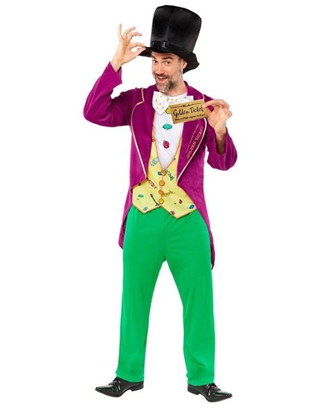 Roald Dahl Willy Wonka Adult Costume Party Delights