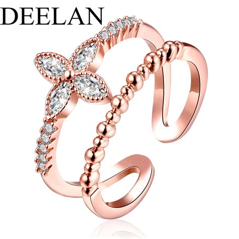 Hot Rings Fashion Rings For Women Cubic Zirconia Micro Paved Silver Plated Women Anel Classic