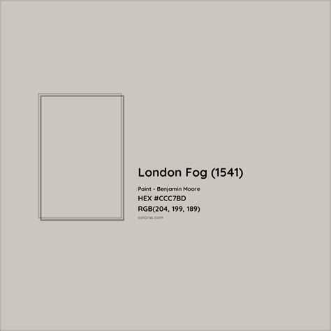 Benjamin Moore London Fog 1541 Paint Color Codes Similar Paints And