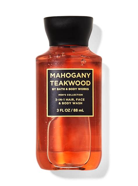 Bath Body Works Mahogany Teakwood Travel Size 3 In 1 Hair Face