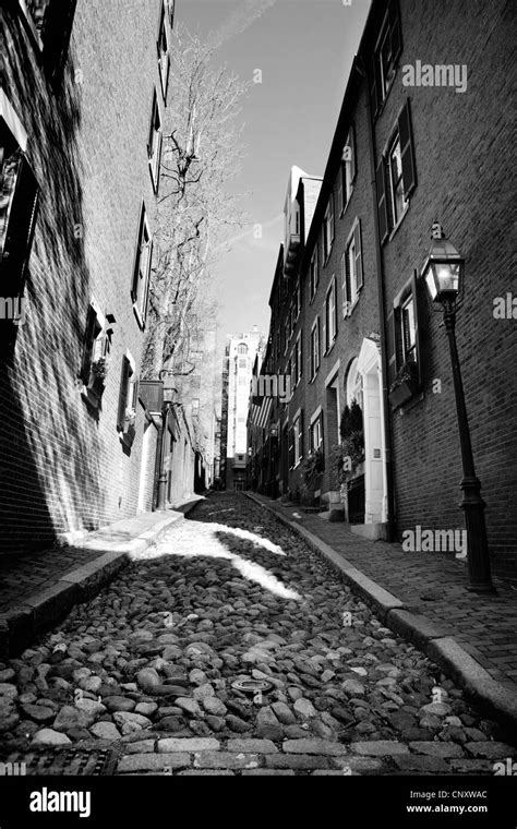 Boston Beacon Hill Black And White Stock Photos Images Alamy