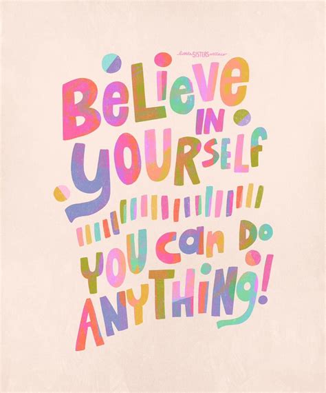 Believe In Yourself Hand Lettering