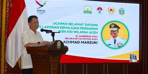 Sambut Menpora Pj Gubernur Aceh Dan Gubernur Sumut Sampaikan Persiapan