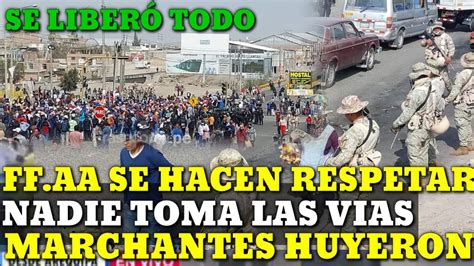 PERÚ FUERZAS ARMADAS Sacan a PAT4DAS a Marchantes del 4 de Enero que