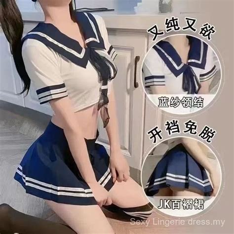 Japanese Girl Sailor Dress Sexy Lingerie Passionate Student Set JK