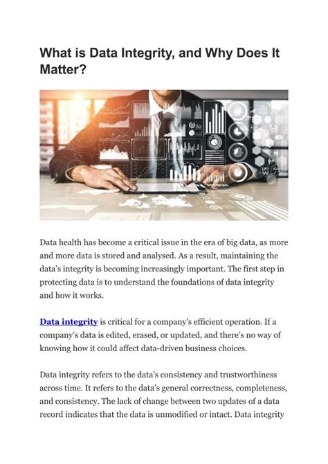 PPT What Is Data Integrity And Why Does It Matter PowerPoint