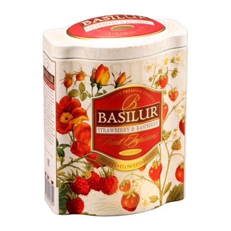 Herbata Basilur Fruit Infusions Strawberry Raspberry 100g Puszka