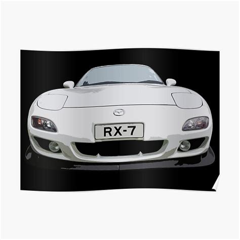 Mazda Rx 7 Fd Poster For Sale By Radestilo Redbubble