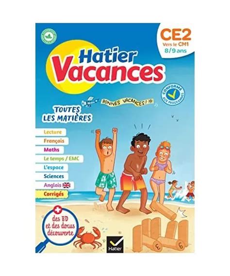 CAHIER DE VACANCES 2023 du CE2 vers le CM1 8 9 ans pour réviser son