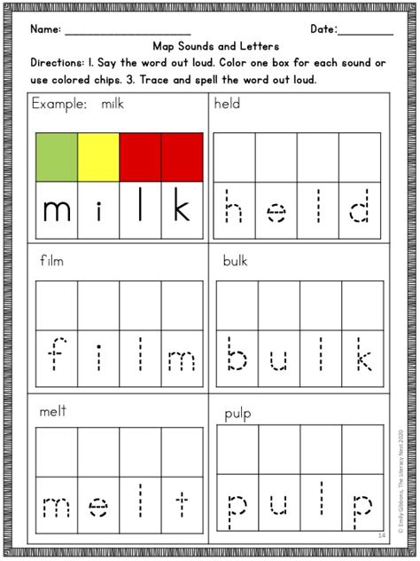 Consonant Blends Final L Worksheets Activities For Orton Gillingham