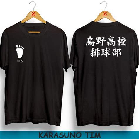 Jual KAOS ANIME HAIKYU HAIKYUU HINATA KARASUNO TIM SHOYO KAOS DISTRO