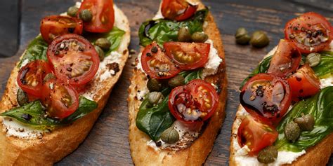 Goat Cheese Caprese Bruschetta Eats By The Beach