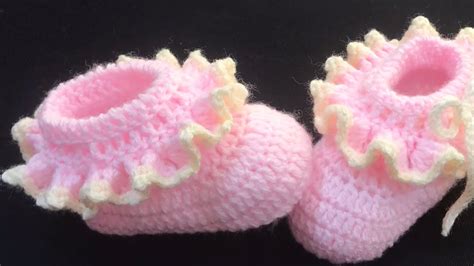 Crochet Baby Booties Or Crochet Baby Shoes Easy 3 6m How To Crochet