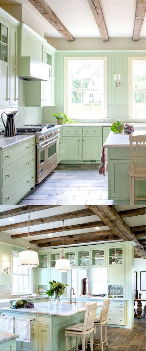 25 Gorgeous Kitchen Cabinet Colors & Paint Color Combos - A Piece Of ...