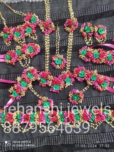 Artificial Flowers Jewellery For Baby Shower At Rs Set Navi