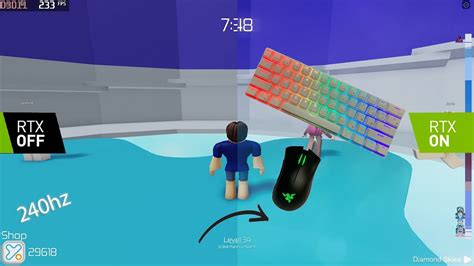 Rk Keyboard Asmr Roblox Tower Of Hell Gameplay Rtx Off Rtx On