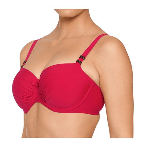 Primadonna Swim Cocktail Vorgeformte Balconette Bikini Oberteil Red