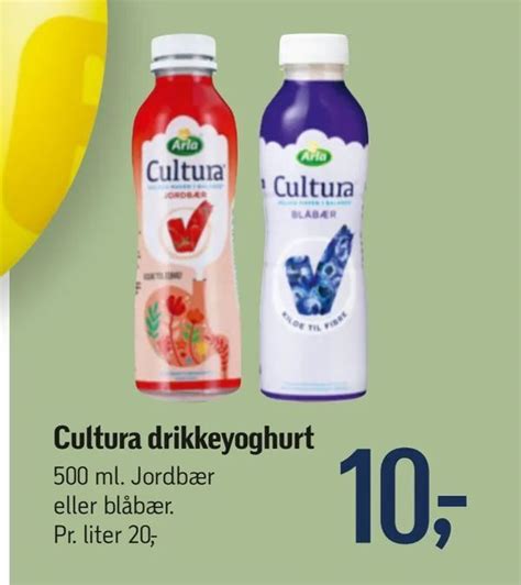 Cultura Drikkeyoghurt Tilbud Hos F Tex