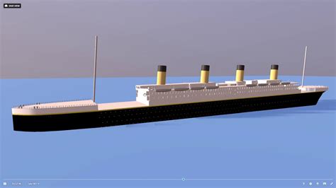 Rms Titanic 3d Model Sinking Animationautodesk Maya Youtube