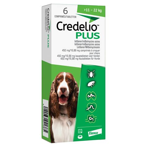 Credelio Plus 450mg 16 88mg Hond 11 22kg 6 Tbl REG NL 125943