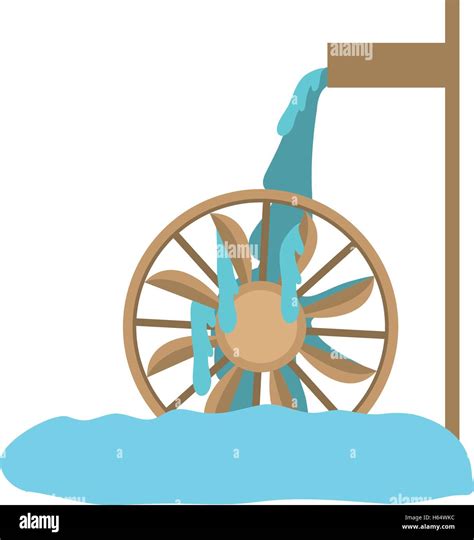 Water Mill Icon Stock Vector Image Art Alamy