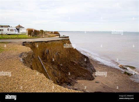 Coastal Erosion On The Yorkshire Coast At Skipsea Stock Photo Alamy