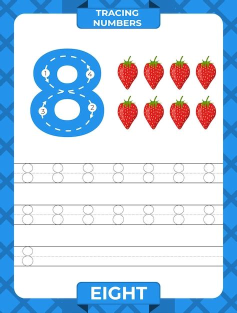 Trace Num Ro Feuille De Travail Pour Apprendre Les Nombres Mat Riel