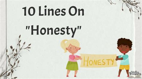 Lines On Honesty Paragraph On Honesty Honesty Writtentreasures