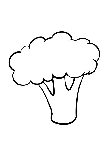 Broccoli Coloring Pages Printable for Free Download