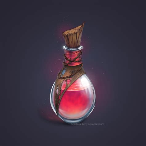 Commission Health Potion By Anastasia Berry On Deviantart