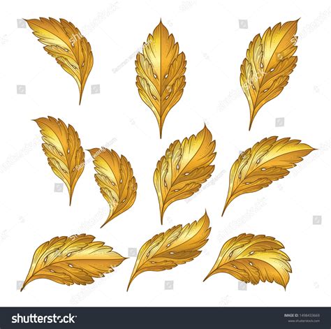 Gold Akanthus Leaf Baroque Style Stock Vector Royalty Free