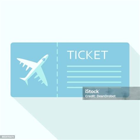 Airline Boarding Passticket Für Die Reise Mit Dem Flugzeug Vektorillustration Stock Vektor Art