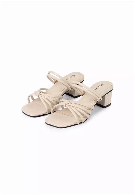 Jual SEIS SEIS Isabel Sandal Heels Wanita Hak 5 Cm CREAM Original