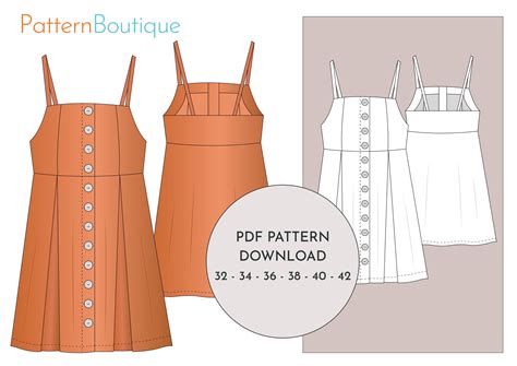 Camisole Top Mini Dress Sewing Pattern Pdf Sewing Pattern In Etsy