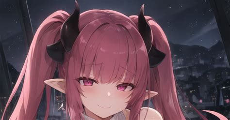 女の子 Pink Demon Girl Euphoriaxのイラスト Pixiv