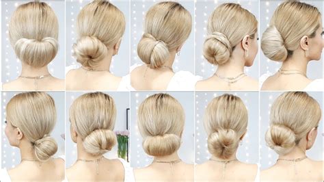 10 DONUT BUN HAIRSTYLES HOW TO Use A HAIR BUN MAKER YouTube