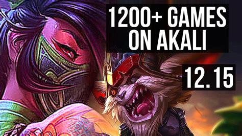 Akali Vs Kled Mid 6 1 6 2 0m Mastery 1200 Games Euw Diamond