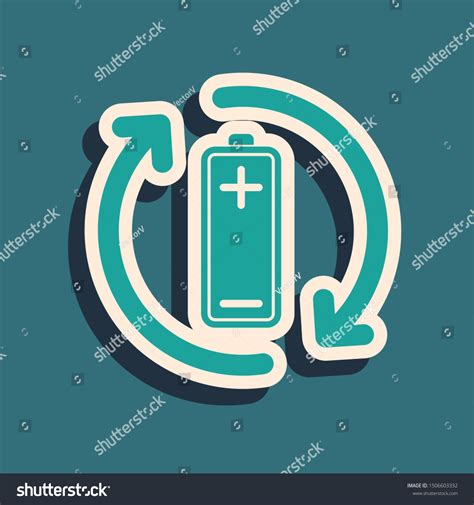 Green Battery Recycle Symbol Line Icon Stock Vector Royalty Free 1506603332 Shutterstock