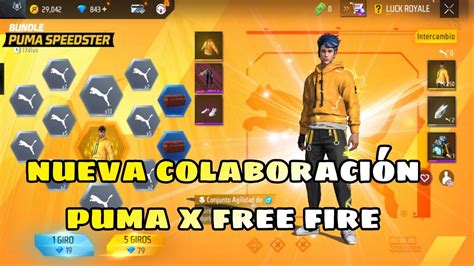 SACANDO EL PAQUETE AGILIDAD DE PUMA FREE FIRE X PUMA RULETA DE TOKENS