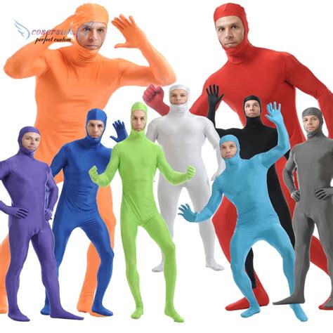 Traje Zentai De Corpo Inteiro Para Adultos E Crian As Segunda Cal A