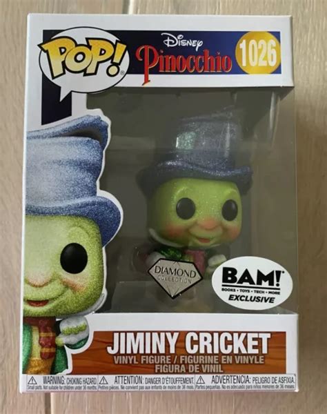 FUNKO POP 1026 Disney Jiminy Cricket Pinocchio Diamond Bam Exclusive