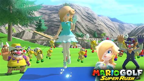 Mario Golf Super Rush Rosalina Vs Pauline Vs Wario Vs Waluigi In