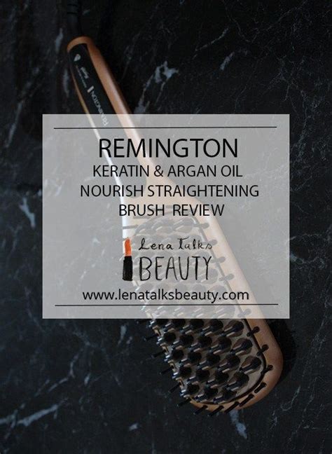 Remington Keratin Argan Oil Hair Straightening Brush Review By Lena