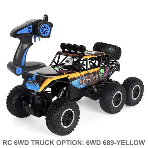 Hb 6wd Rc Big Foot Monster Truck 2 Gear 24ghz Remote Control Car Buggy