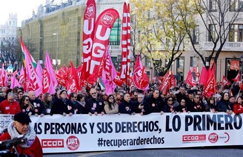 CCOO y UGT inician una movilización sostenida