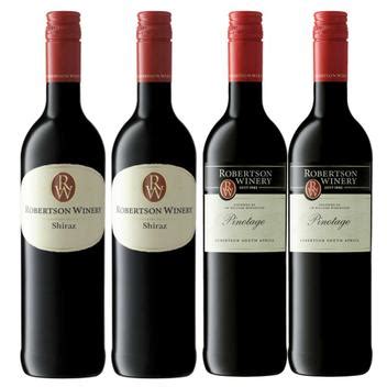 Kit Vinho Tinto Sul Africano Robertson Shiraz Pinotage Vinho