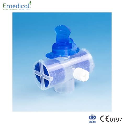 Disposable Medical Pleated Hydrophobic Bacterial Viral Filter With Luer