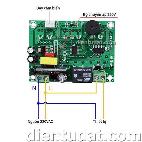 Mạch Cảm Biến Nhiệt Độ XH-W1411 - 220V | Điện Tử DAT